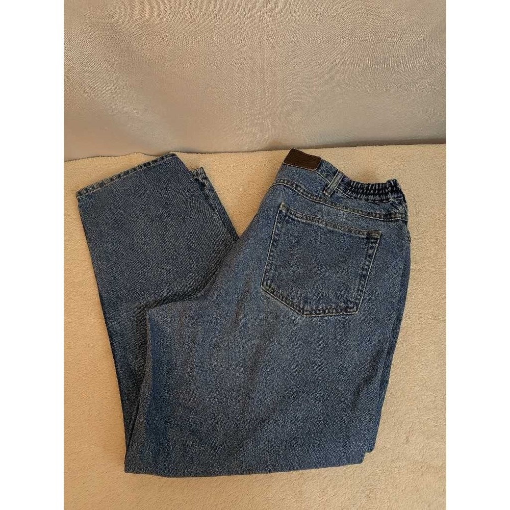 L.L.Bean Double L Comfort Waist Jeans Men's 40x29 Blue Denim Casual Pants